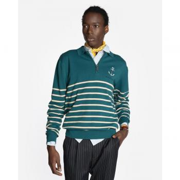 Jersey de hombre de rayas con cuello alto