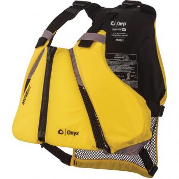 ONYX MoveVent Curve Paddle Sports Life Vest - M/L, Yellow/Black, Medium/Large, Model 122000-300-040-14