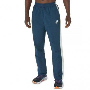 Asics Pantalón Tiger Tracksuit para Caballeros - Pantalón de entrenamiento, color azul, material ligero y transpirable, diseño moderno con logotipo Asics, ajuste cómodo y funcional para actividades deportivas