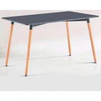 Mesa de Comedor Nordika Rectangular Gris/Haya 75X120x80 cm