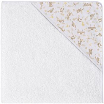 Eiffel Baby Capa de Baño Bebe. Toalla de Rizo con Capucha. 100% Algodón Natural. Calidad Diseño Estamapado Infantil. Tamaños 80 x 80 cm. Absorbente Suave Duradera. Alemania Color Beige
