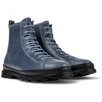 CAMPER Brutus Men's Ankle Boots - Grey, Size 40, Smooth Leather
