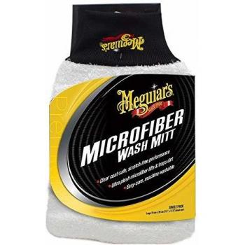 Meguiar´s X3002 Guante Lavado de Microfibra, Blanco, 7 B