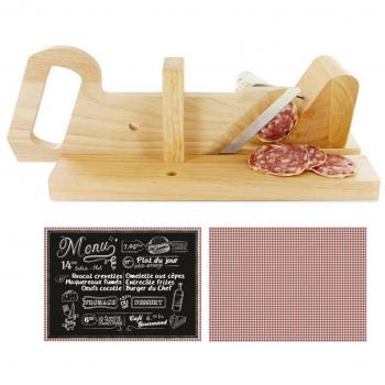 Antipasti&Cie Cortadora de embutidos, salchichones, tabla de cortar, ideal para aperitivos