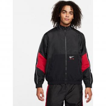 Chaqueta deportiva Nike Air Woven para hombre - Negro (L)