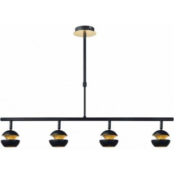 Colgante Beethoven Negro/Oro 4xGU10
