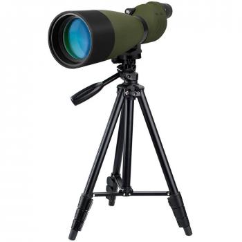 Svbony SV17 Telescopio Terrestre 25-75x70 Ocular Recto Prisma BAK4 Lente FMC Monoculars de Largo Alcance con Trípode Portátil Impermeable Spotting Scope para Observación de Aves Verde