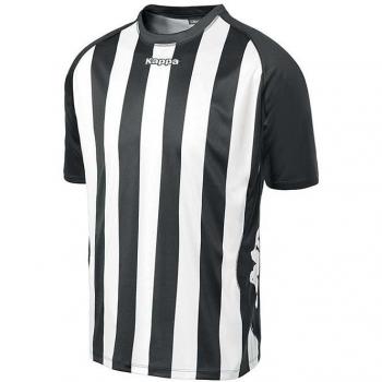 Kappa Barletta SS - Camiseta de equipación para Hombre, Color Blanco/Negro, Talla YXXL