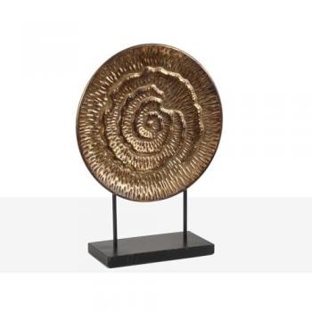 Figura Decorativa Romimex Dorado 39 x 52 x 14 cm Disco