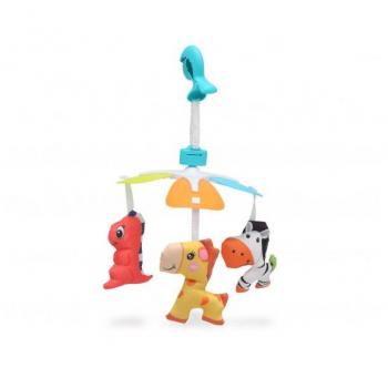 Móvil Musical de Animales Kiokids para Cochecito y Cuna, con Melodías Relajantes