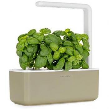 Jardín Inteligente Click & Grow 3 Beige con 3 Cartuchos de Albahaca