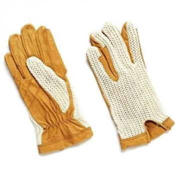 Harry Hall Crochet - Guantes, tamaño M, color crema