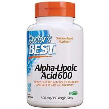 Doctor's Best Alpha-Lipoic Acid 600mg - 180 Veggie Capsules