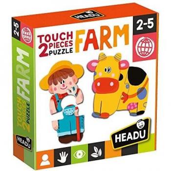 Headu Granja Infantil Puzzle de 2 Piezas