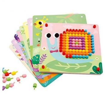 Andreu Toys- Pattern PEGS-Small Arcilla y plastilina, Color