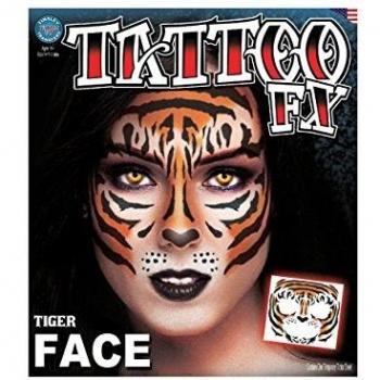 Tinsley Temporary Face Tattoo - Tiger