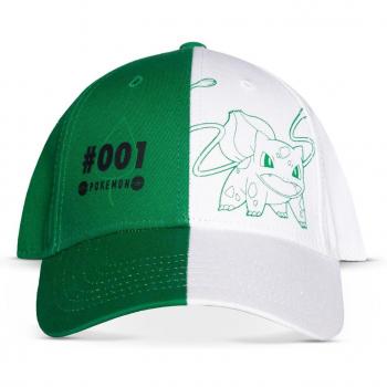 Gorra Ajustable para Hombre de Pokémon con Diseño de Bulbasaur