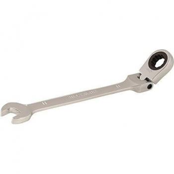 Silverline 457016 - Llave combinada con carraca articulada