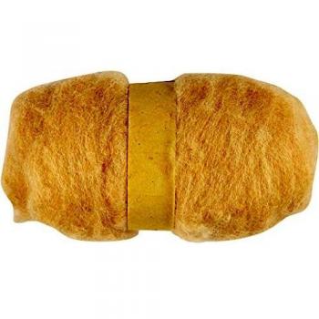 Pelote de lana cardada beige claro, 100 g