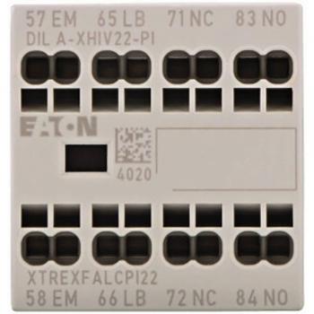 Módulo de Contactos Auxiliares Eaton DILA-XHIV22-PI, 4 Polos, 2 NA + 2 NC, 16A