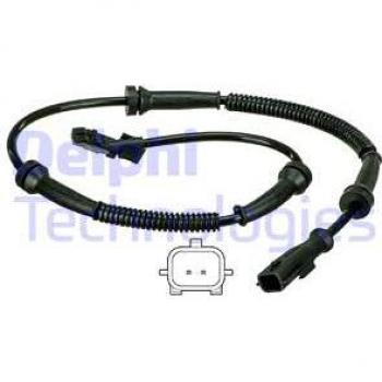 Sensor ABS DELPHI SS20572, tipo: sensor de revoluciones de la rueda, características: compatible con sistemas de frenos antibloqueo (ABS), diseño específico para vehículos, alta precisión en la medición de velocidad de las ruedas
