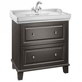 Mueble de baño Roca Carmen con 2 cajones y lavabo color café