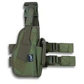 Dingo Funda De Pistola Pernera Táctica De Nylon Acolchado Color Verde 34228-ve