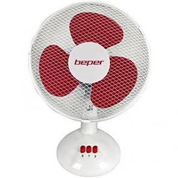Beper VE.202H Ventilador de sobremesa, 20 W, Rojo y blanco