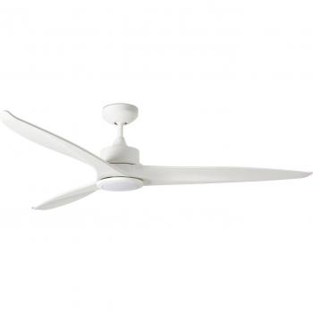 Ventilador de techo LED Tonic blanco de 31 cm con control remoto y función de temporizador
