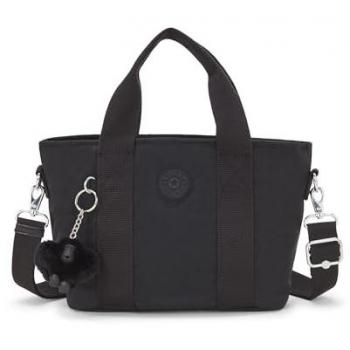 Bolso de hombro pequeño Kipling Minta 5L negro con correa extensible para mujer