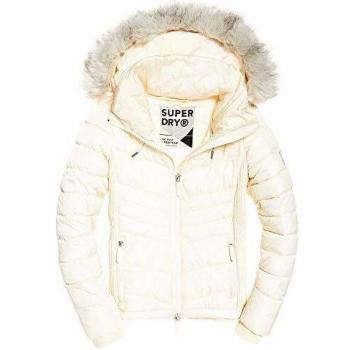 SUPERDRY Luxe Fuji Abrigos Mujeres Rosa - EU 42