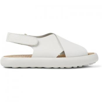 CAMPER Pelotas Flota - Women's White Smooth Leather Sandals in Size 36