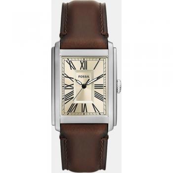 Fossil Carraway FS6012 Men's Brown Leather and Stainless Steel Watch