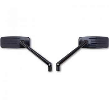 Espejo de Carenado Highsider Action - Negro, Retrovisor tipo carenado, diseño retro, construcción robusta, ajuste de ángulo, compatible con diversas motocicletas