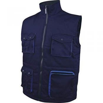 Delta plus - Chaleco poliester algodón mach 2 azul marino rey xxl