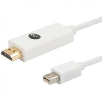 Cable Adaptador Mini DisplayPort a HDMI 1,8m Savio CL-83 Blanco