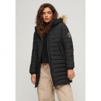 Superdry Women's Fuji Mid Length Hooded Puffer Jacket