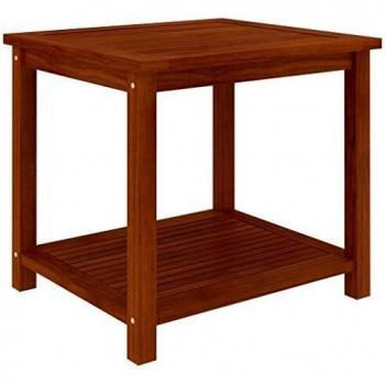 vidaXL Garden Side Table Solid Acacia Wood 45x45x45 cm - Brown