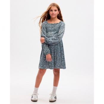 Vestido de tejido liso cuello cuadrado de Gap
