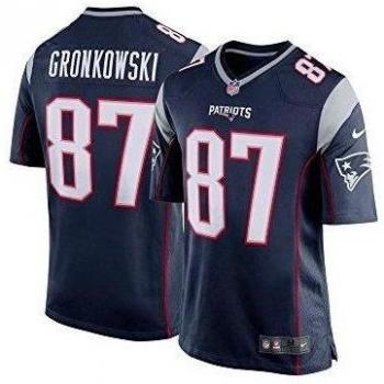 Nike New England Patriots Nfl Game Team Jrsy - Top de manga corta para hombre, color azul marino, talla M