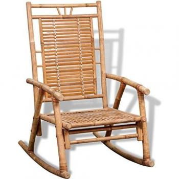 vidaXL Bamboo Rocking Chair