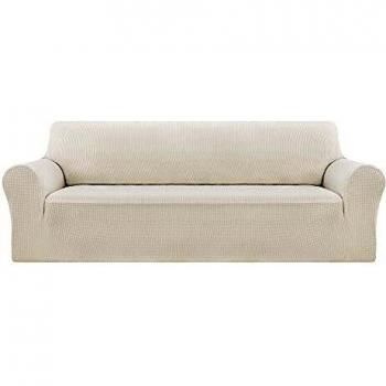 Deconovo Funda de Sofá Decorativas para Salón 4 Plazas Blanco