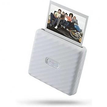 Fujifilm Instax Link Wide Impresora de Fotos para Smartphone, Blanco Ceniza