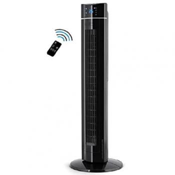 Ventilador de Torre Iónico Orbegozo con Mando a Distancia, 60 W, Panel Frontal LED y 3 Velocidades