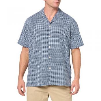 Paul Smith PS Paul Smith Men's Short Sleeve Casual Fit Shirt M2R-695U-N22162 - 43 Blue - L - male