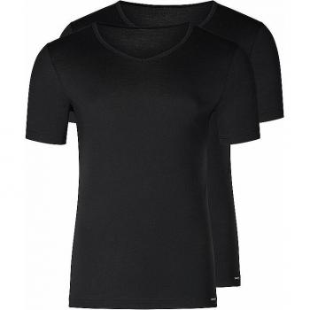 Camiseta Interior de Hombre de Manga Corta en Paquete de 2, Cuello en V, Algodón