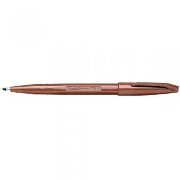 Bolígrafo de fibra Pentel Sign Pen S520 - Punta 2 mm - Marrón