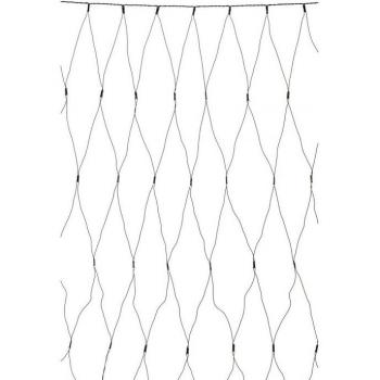 Plafón de Jardín PVC Negro con 160 Bombillas de 2cm - Markslojd Red de Luz Fiesta Navidad 2x2m 160 Negro Claro