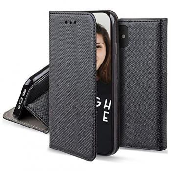 Funda Folio Negra para Apple iPhone 14 Plus - Cierre Magnético, Función Soporte Cine y Almacenamiento de Tarjetas Incluido