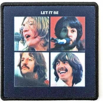 Parche de Planchar Estándar Deja que sea de The Beatles - Talla Única Negro
